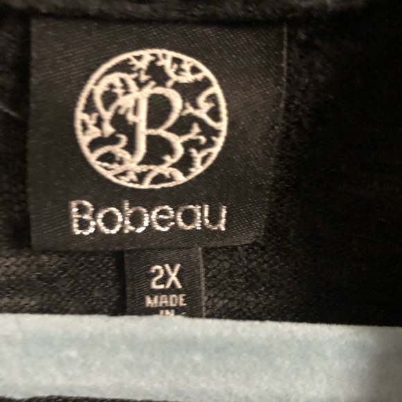 Bobeau 2X Lightweight Black Cowl Neck Sweater - Picture 6 of 6